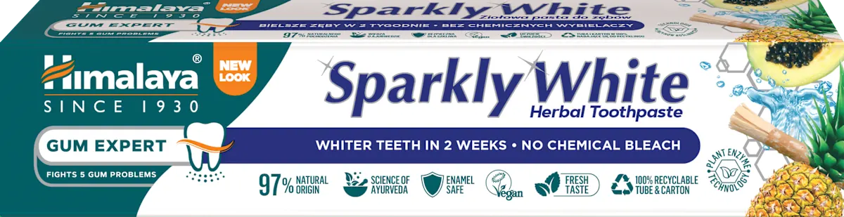 Himalaya zubná pasta Sparkly White herbal 75ml