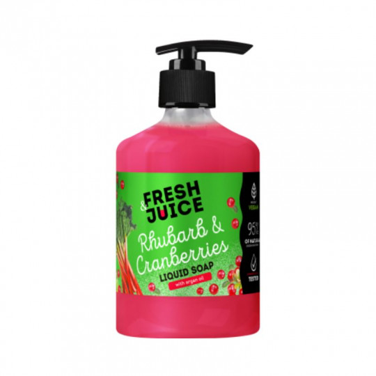 Fresh Juice tekuté mydlo Rebarbora & Brusnica 460 ml