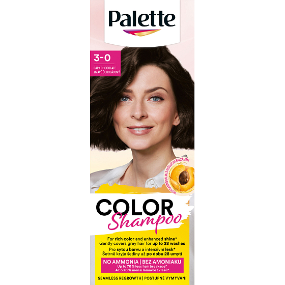 PALETTE COLOR SHAMPOO 3-0 Tmavá čkoláda