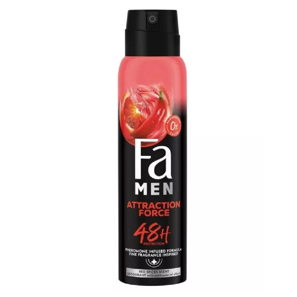 FA DEZODORANT MEN ATTRACTION FORCE 150ML/ 655