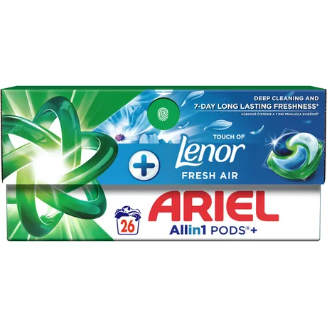 ARIEL Al in1 kapsule na pranie Touch of Lenor Univerzál 26ks