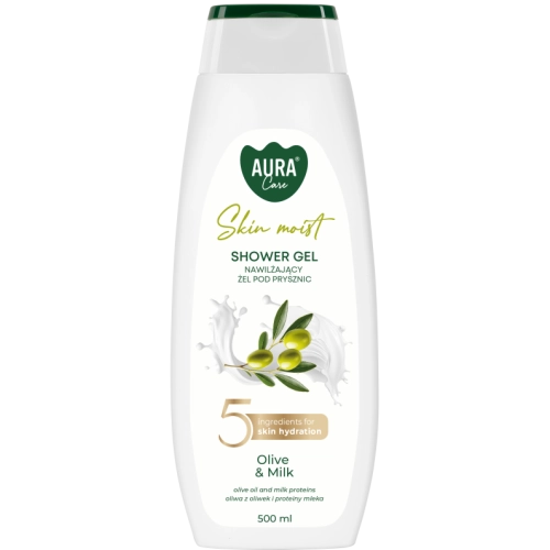 Aura Care Olive&Milk krémový sprchový gél 500ml