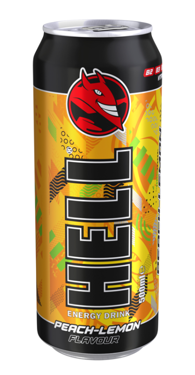 Hell energetický nápoj broskyňa - citrón 500ml
