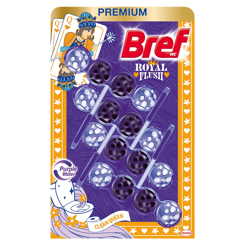 Bref Color Aktiv Royal Flush WC blok 3 x 50 g