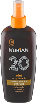 Nubian olej na opaľovanie v spreji SPF 20 200ml