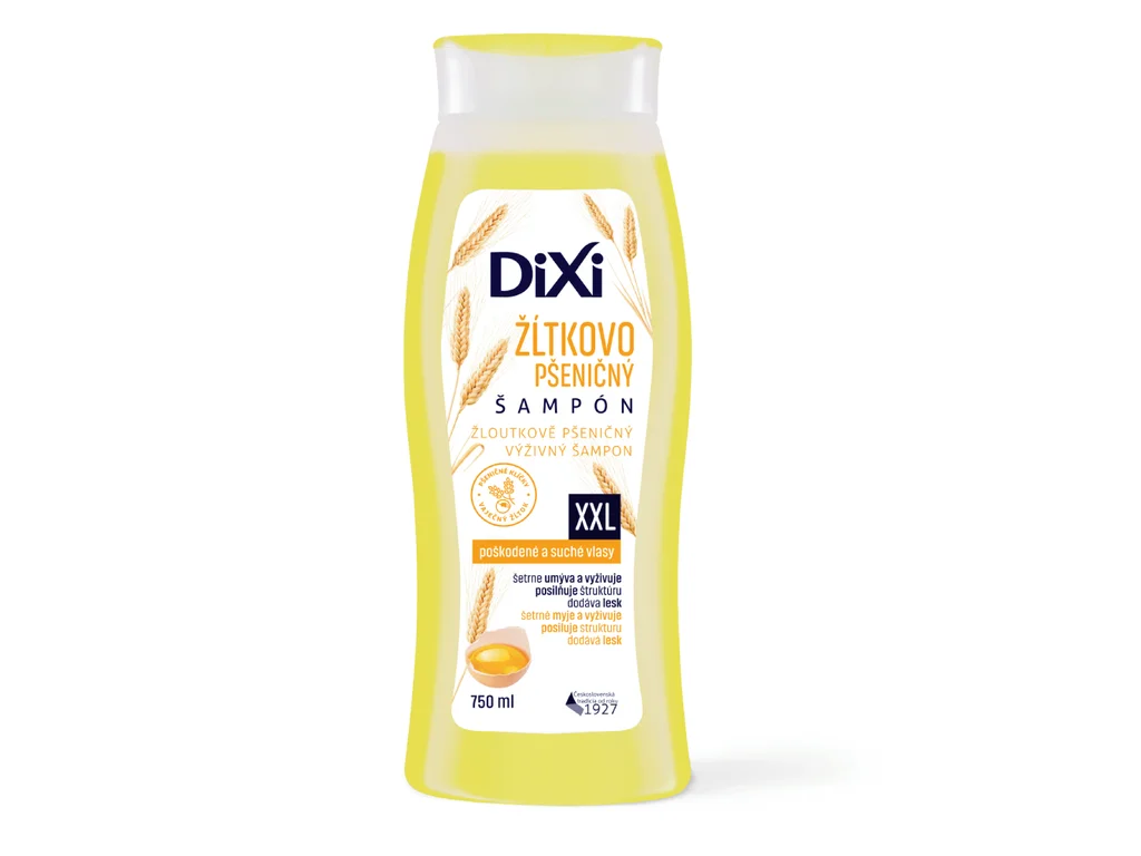 Dixi žĺtkovo-pšeničný šampón na suché a poškodené vlasy 750 ml