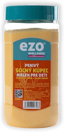 Ezo penivý soľný kúpeľ citrónová tráva-zelené jablko 1200g