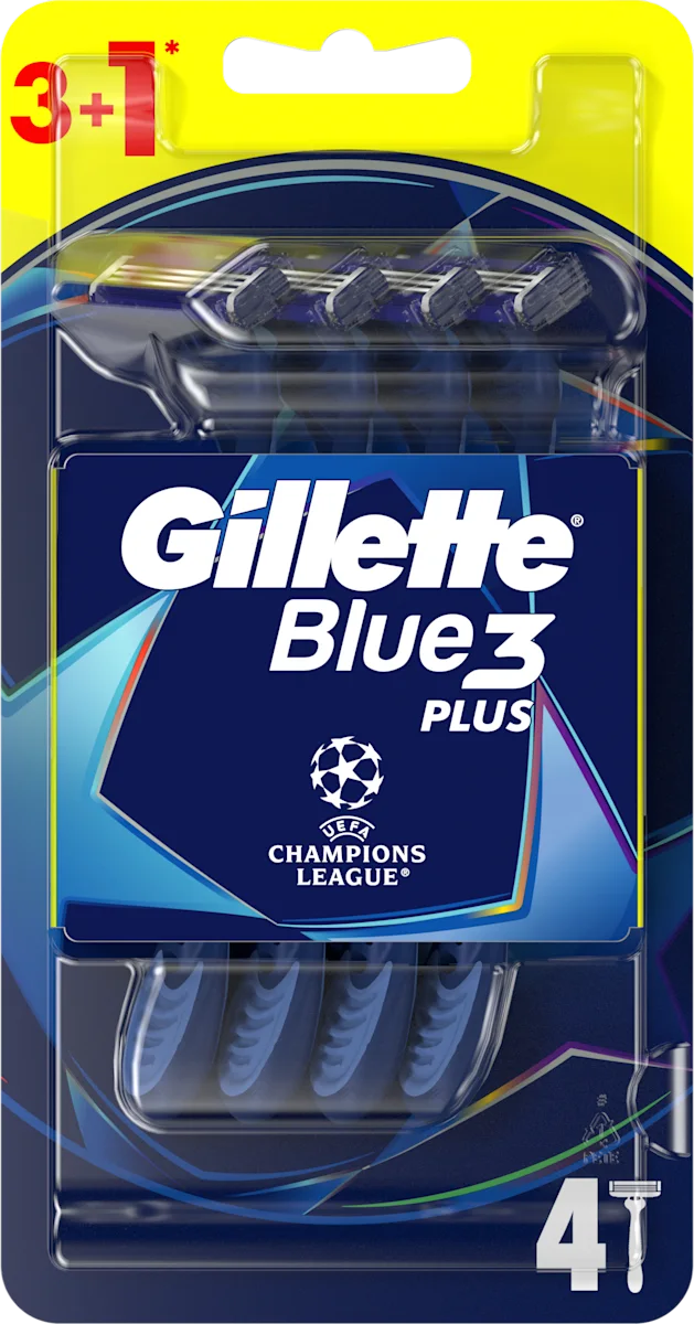 Gillette Blue3 plus holiace strojčeky 4ks