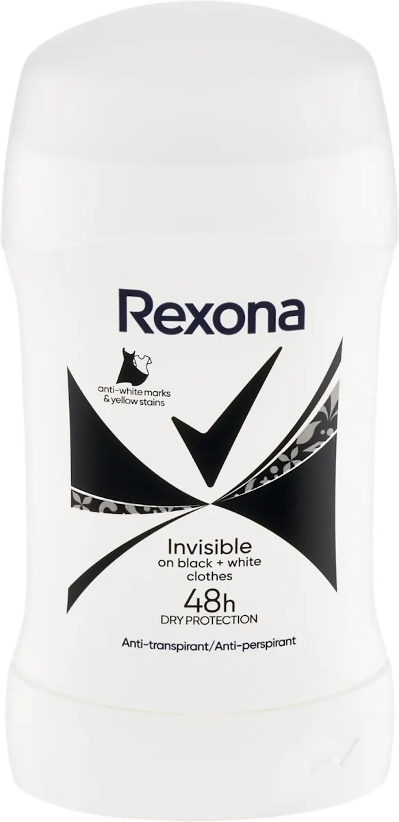 Rexona tuhý dámsky antiperspirant Invisible B&W 50ml