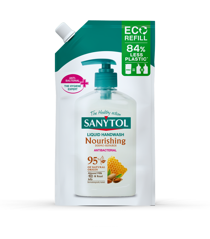 Sanytol antibakteriálne mydlo vyživujúce náhradná náplň 500ml