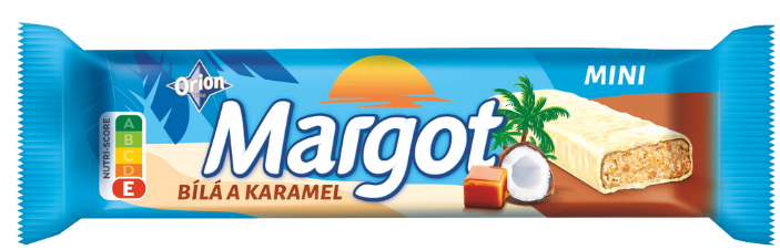 Margot Mini biela tyčinka - karamel 40g