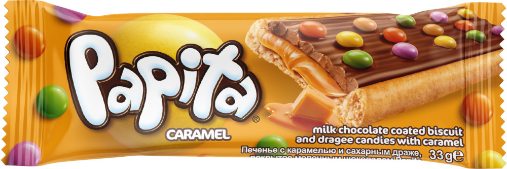 Papita tyčinka karamelová 33g