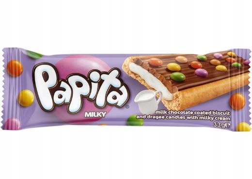 Papita tyčinka mliečna 33g