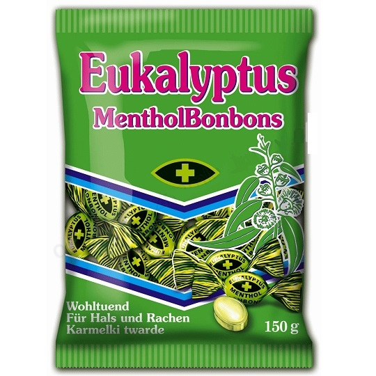 Eukalyptové mentolové cukríky 150g