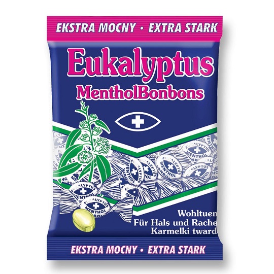 Eukalyptové mentolové cukríky Extra Strong 150g