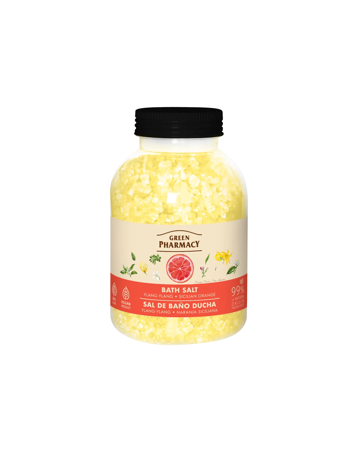 Green Pharmacy kúpeľová soľ ylang-ylang a pomaranč 1000g