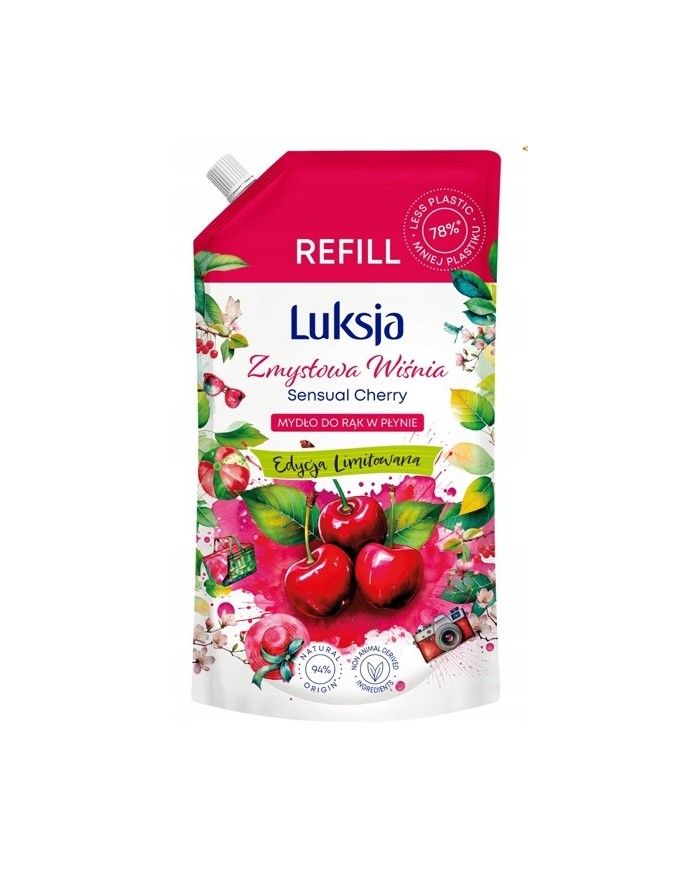 Luksja tekuté mydlo náhradná náplň Sensual Cherry 900ml