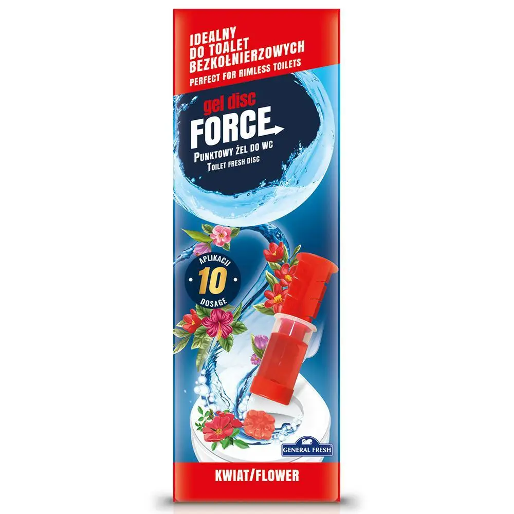 General Fresh Splash gélový bodový WC blok kvetinová vôňa 60 ml 12 dávok
