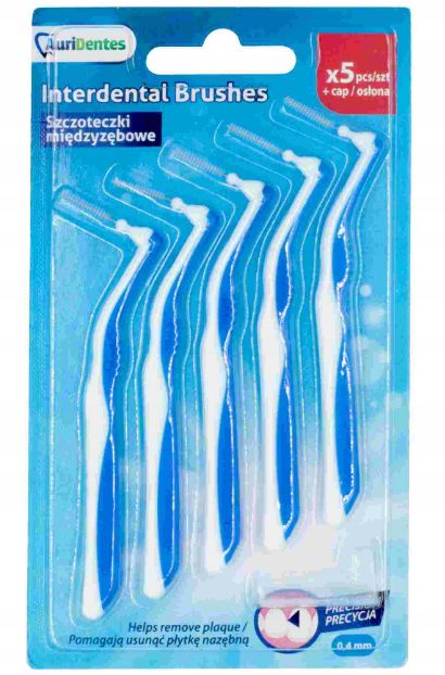 AuriDentes medzizubné kefky 0,4mm 5ks