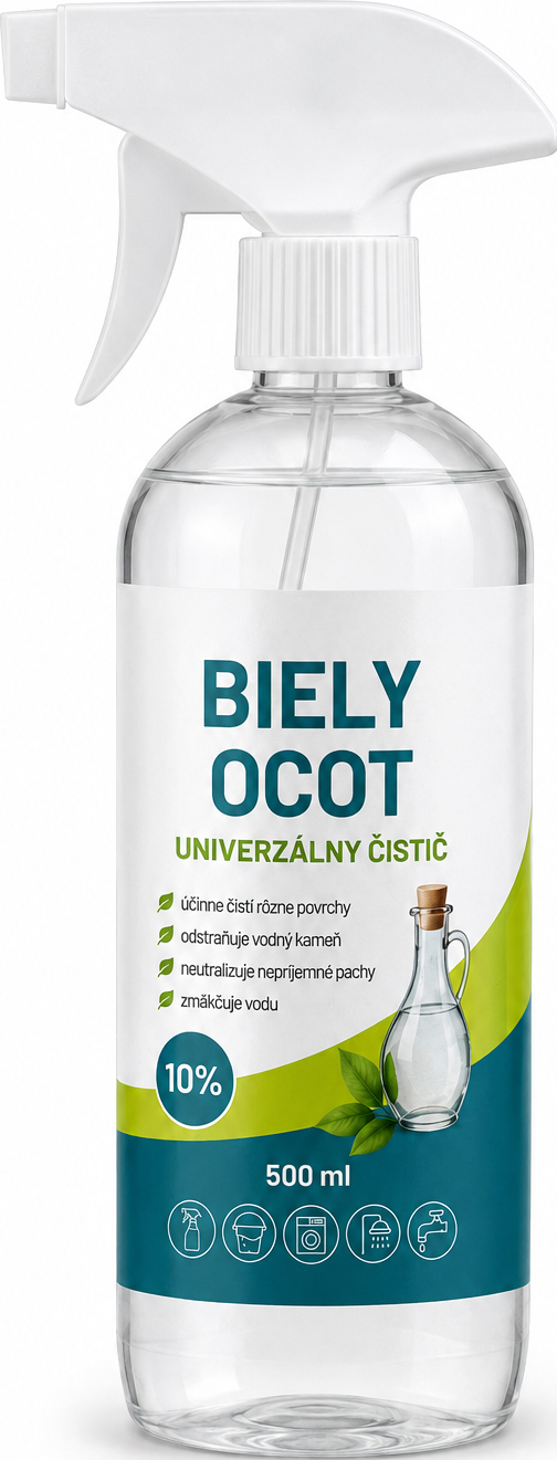 Biely ocot 10 % na upratovanie a odvápnenie MR 500ml