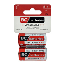 BC Batteries C R14 Zinkochloridové batérie 2ks