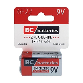 BC Batteries 6F22 9V Zinkochloridová batéria 1ks