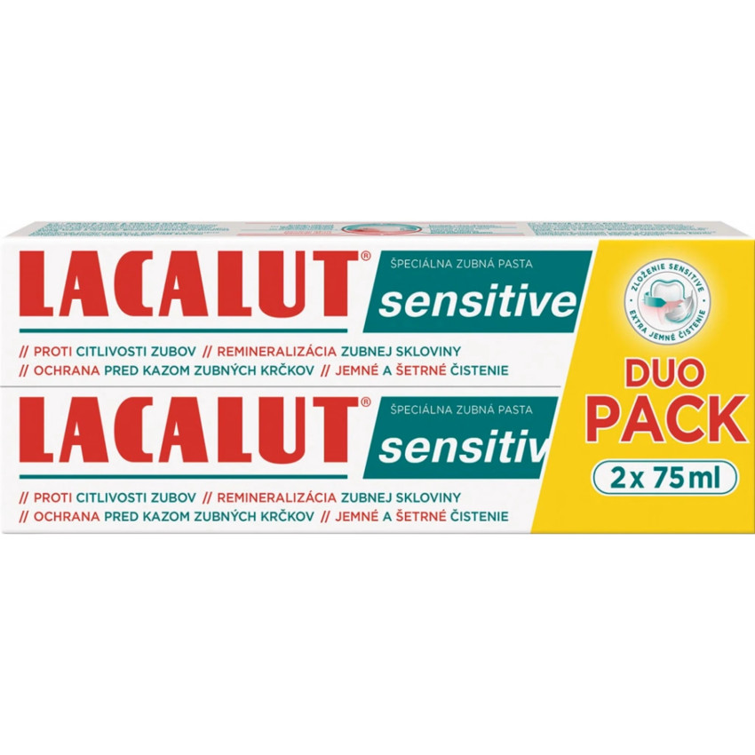 Lacalut zubná pasta sensitive 2x75ml