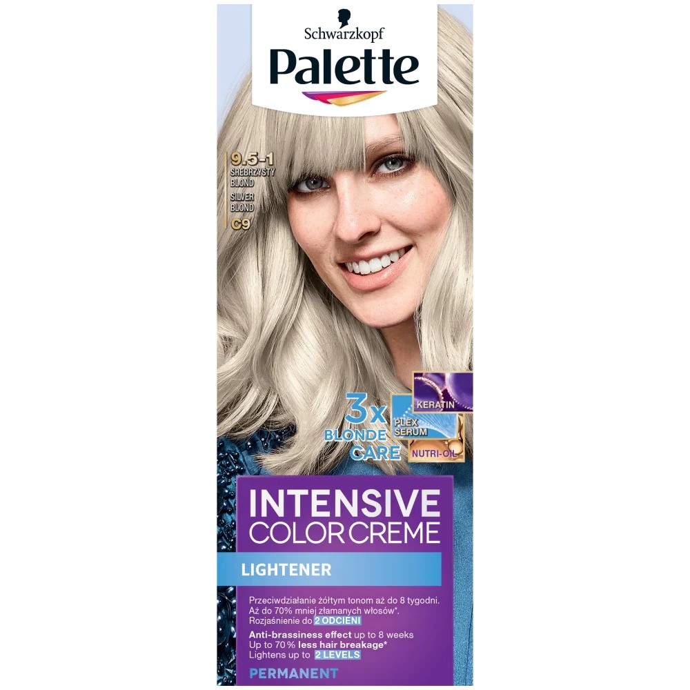 Palette Intensive color creme C9/9.5-1 Striebristý blond