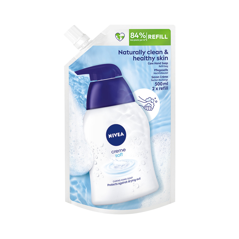 Nivea tekuté mydlo creme soft náhradná náplň 500ml