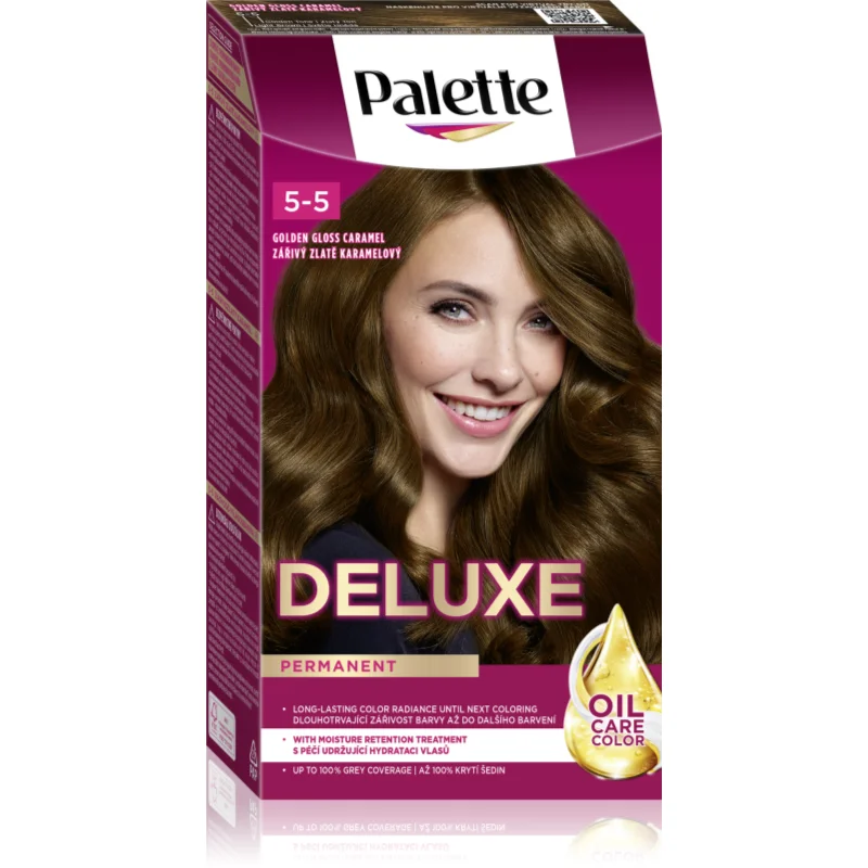 PALETTE DE LUXE 5-5/555 žiarivo hnedý