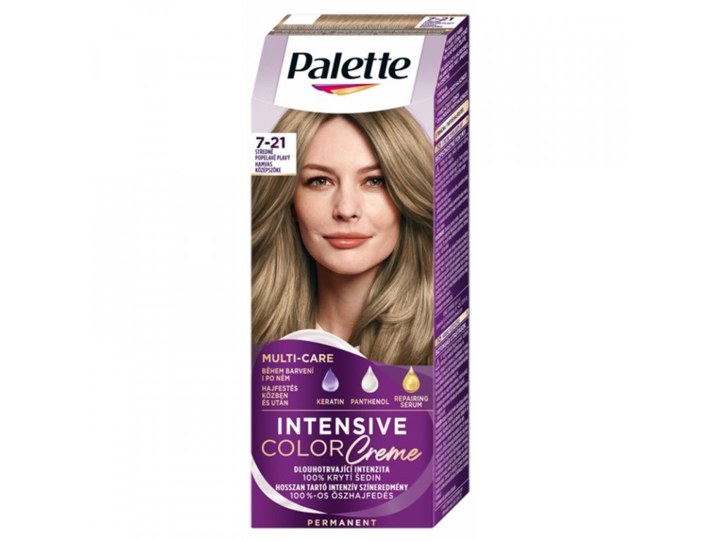 Palette Intensive color creme 7-21 stredne popolavo plavá