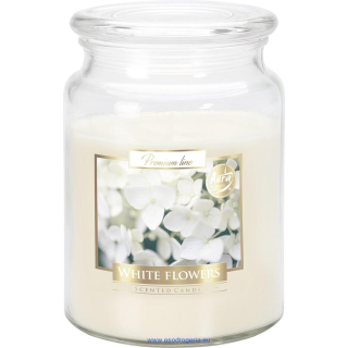 Bispol vonná sviečka v skle Biele kvety SND99-179