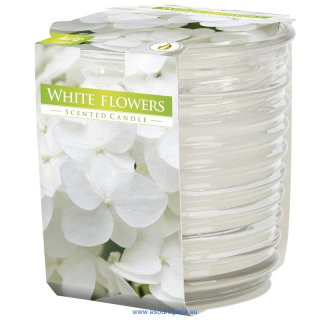 Bispol snw80-179 voňavá sviečka Biely kvet 130g
