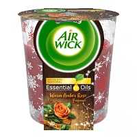 Air Wick Essential Oils Jantárová ruža vonná sviečka