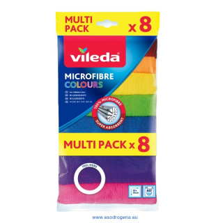 Vileda Microfibre mikrohandrička Colors 8ks