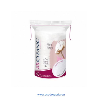 Cleanic Pure Effect bavlnené kozmetické tampóny 40ks