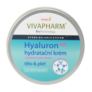 Vivaco pleťový krém hydratačný hyaluron 200ml