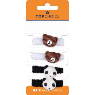 Top Choice set gumičiek medvedík/panda 4ks 25778