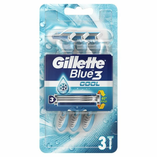 Gillette Blue 3 cool pánske jednorázové holítka 3ks