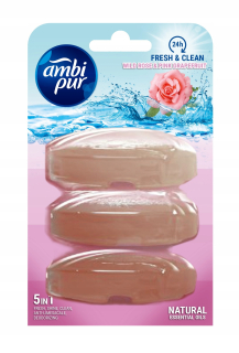 Ambi pur WC náhrada  wild rose pink grep 3x55ml