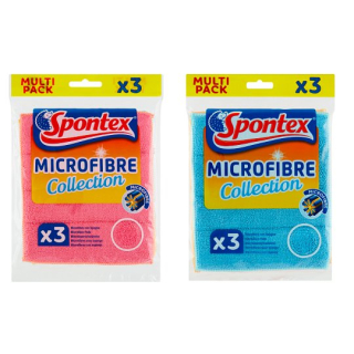 Spontex Microfibre hubové utierky s mikrovláknom 3ks