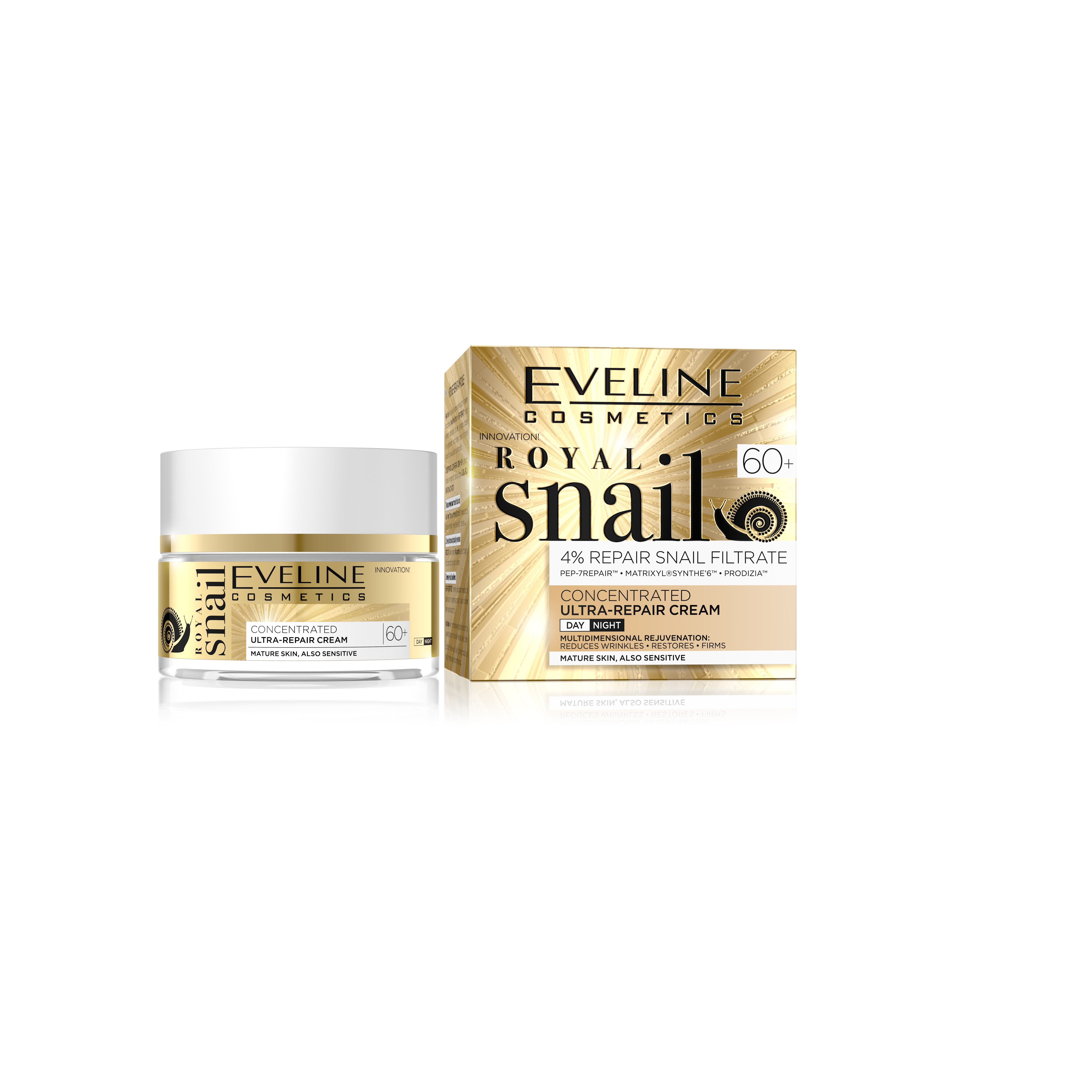 Eveline royal snail regeneračný krém 60+ 50ml
