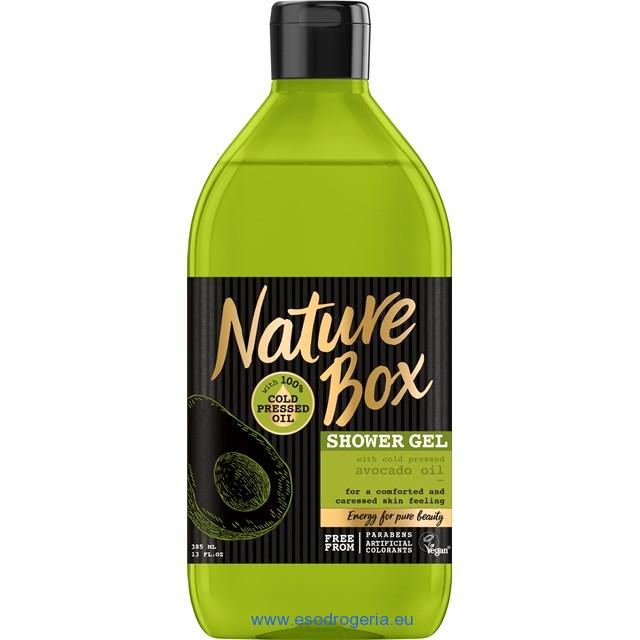 Nature Box sprchový gél avocado oil 385ml