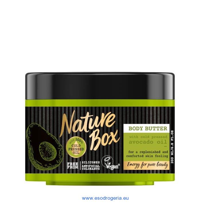 Nature Box telové maslo avocado oil 200ml