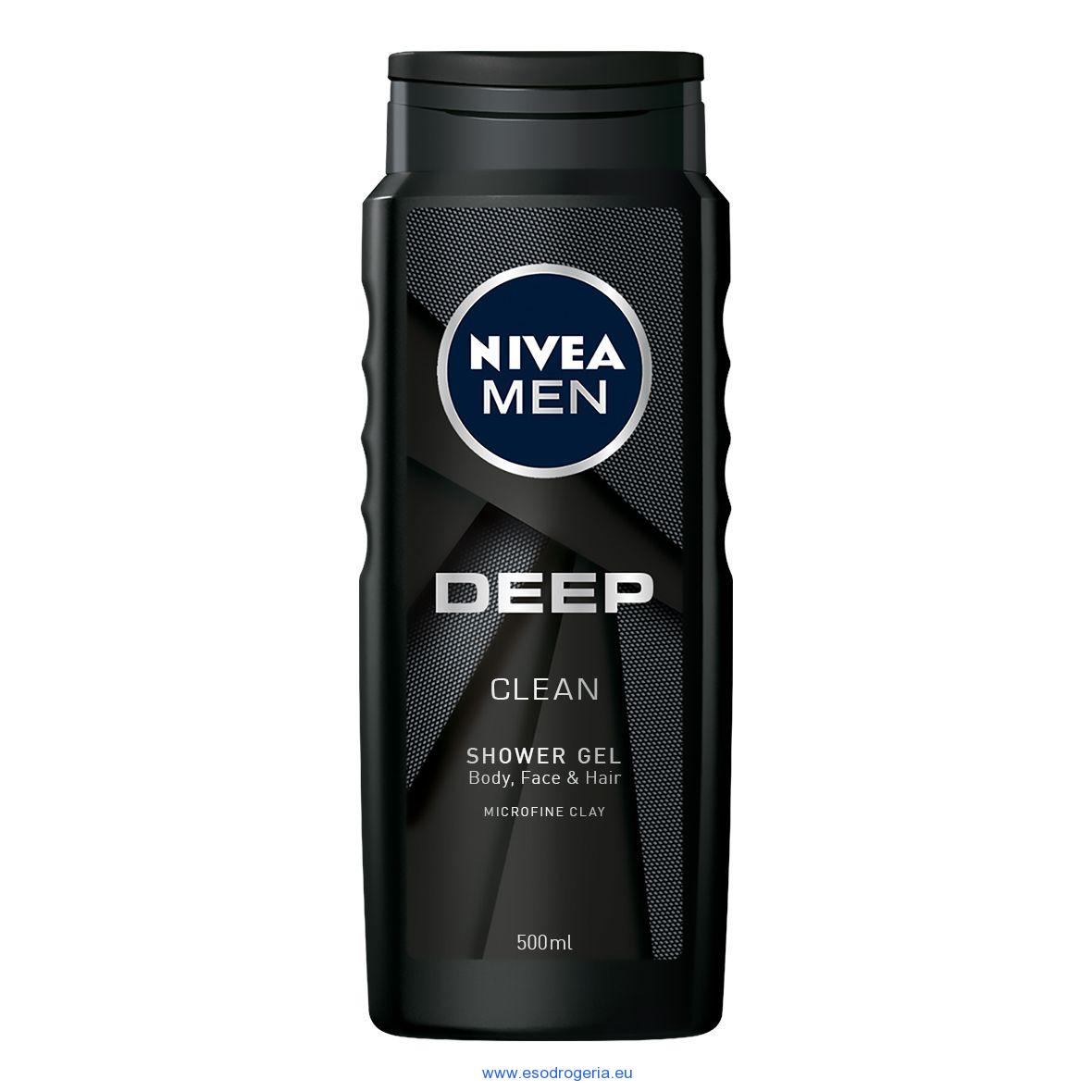 Nivea Men sprchový gél deep clean 500ml