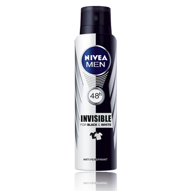 NIVEA ANTIPERSPIRANT INVISIBLE FOR BLACK&WHITE MEN 150ML