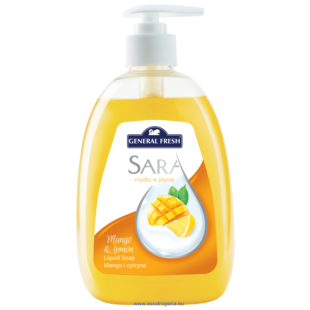Sara tekuté mydlo Mango & citrón 500ml
