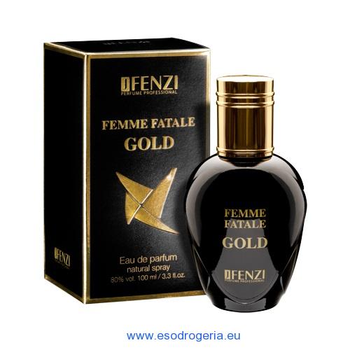 JFenzi dámska EDP Femme Fatale gold 100 ml
