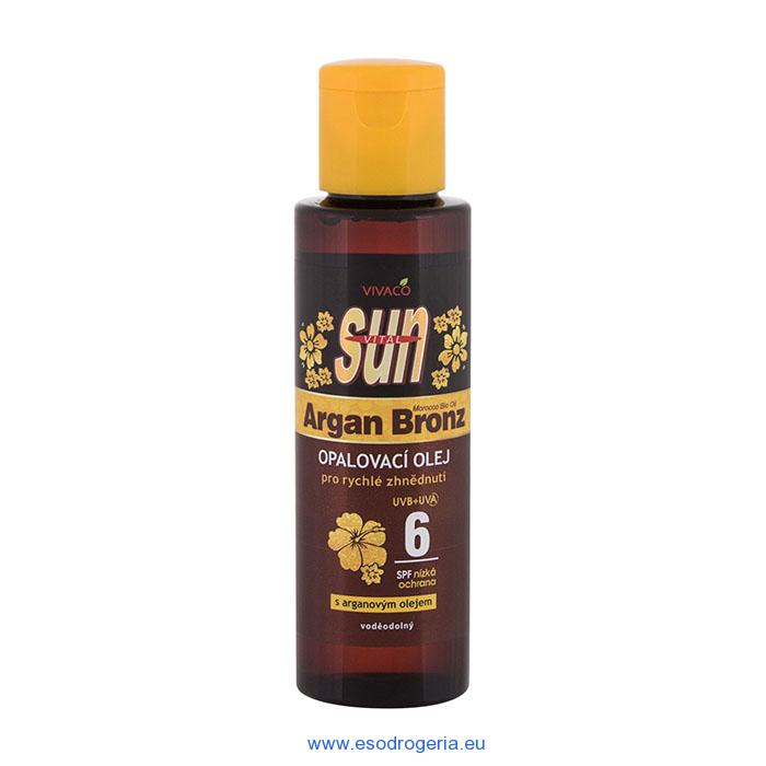 Vivaco Sun opaľovací olej s arganovým olejom SPF6 100ml