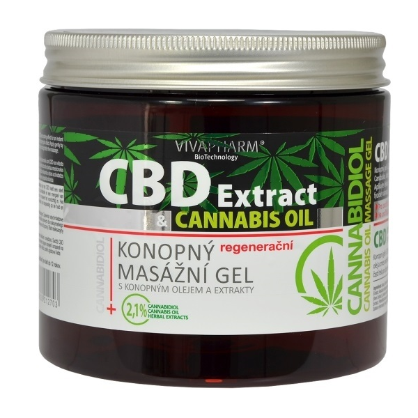 Vivaco CBD konopný masážny gél 650ml